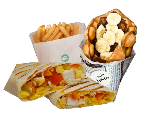 Combo Delight: Crispy Delight (Clasic/ Picant) 200g + Cartofi Pai 100g + Vafa cu Nutella si Banane 200g
